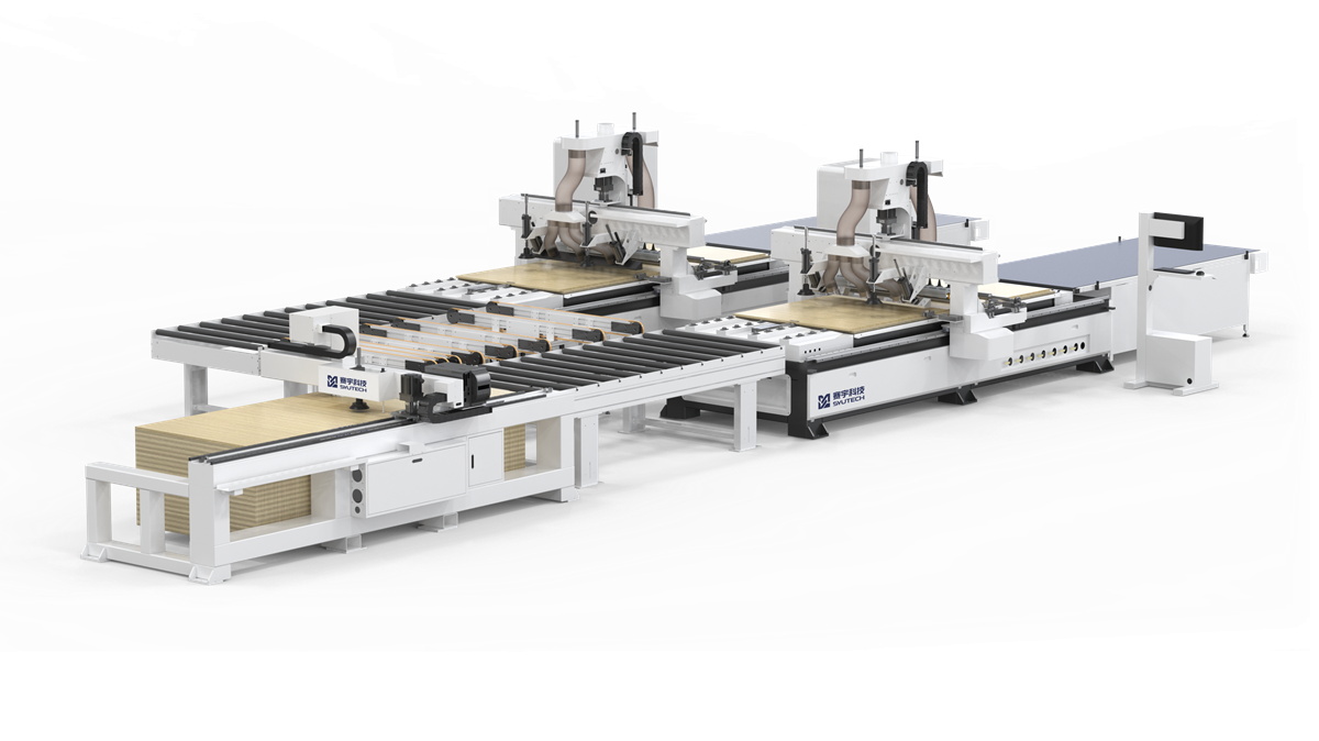 One-to-two connection for cutting machine Automatic tool change (1)