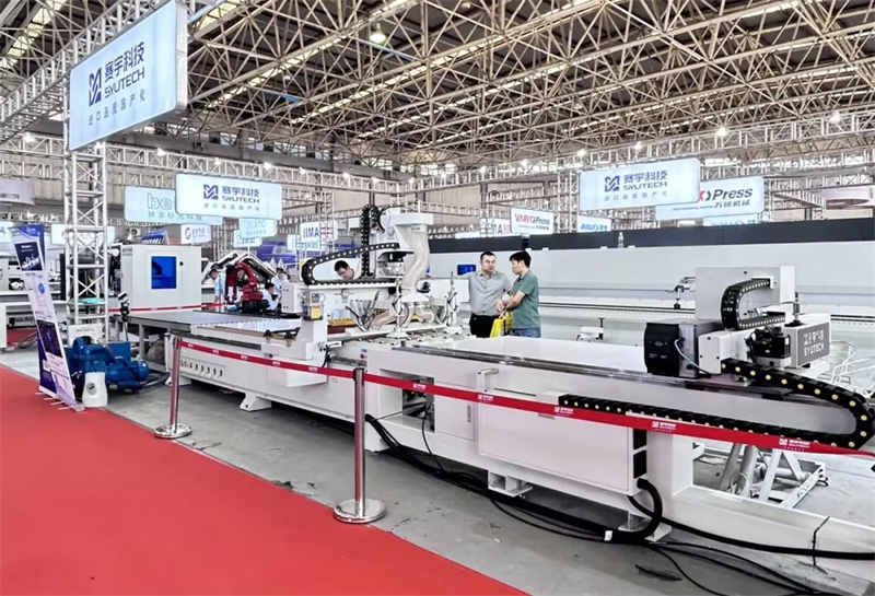 One-to-two connection for cutting machine Automatic tool change (25)